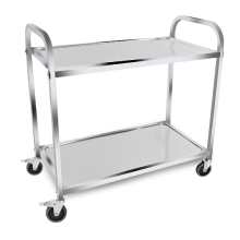 Commercial Kitchen Dining Restaurant Stainless Steel Mobile Delivery Dining/Trolley Food Service Cart